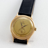Omega Vintage Centenary Chronometer Ref 2500 18K Gold Dial Omega Vintage Centenary Chronometer Ref 2500 18K Gold Dial